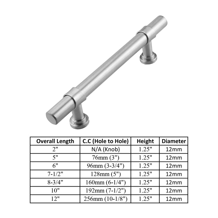 M1611 Brushed Nickel Stainless Steel Cabinet Handle Bar Pull