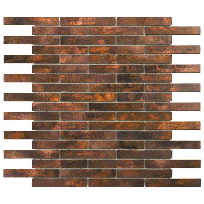 TDH302AC Antique Copper Brown Metallic Metal Mosaic Tile