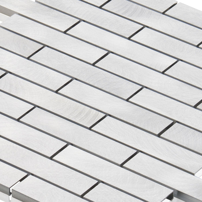 TDH211MO Aluminum Metallic Metal Mosaic Tile