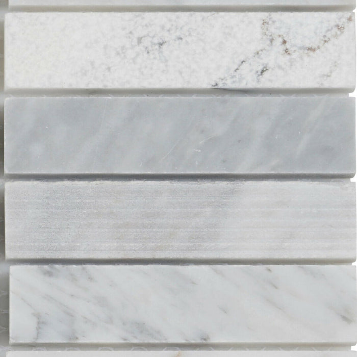 TDH54MO Natural Stone Carrara White Marble Mosaic Tile