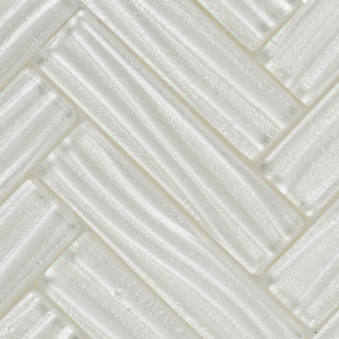 TDH79MO Metallic Glass White Mosaic Tile