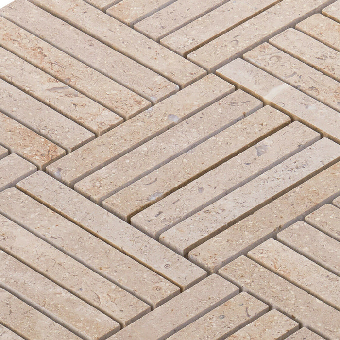 TDH364NS Natural Stone Travertine Marble Beige Sand Mosaic Tile