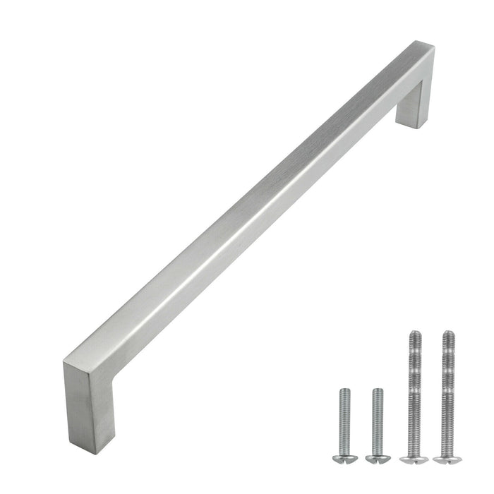M1603 Brushed Nickel Square Cabinet Handle Bar Pull