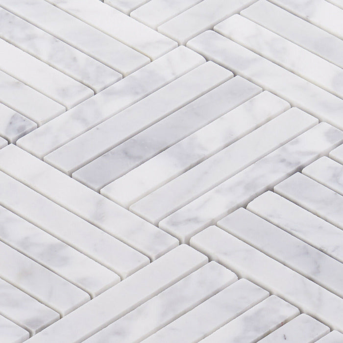 TDH350NS Natural Stone Carrara White Mosaic Tile
