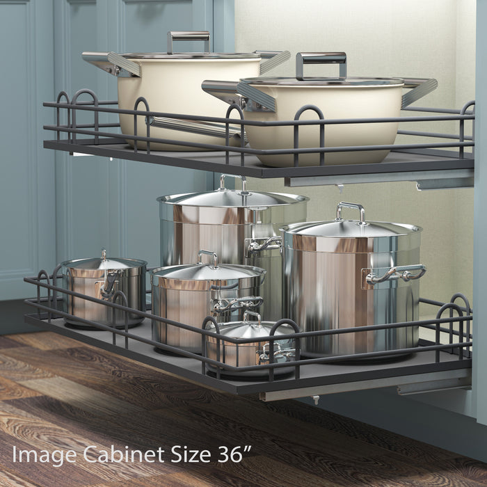 Kitchen Cabinet Pull Out Shelf Basket