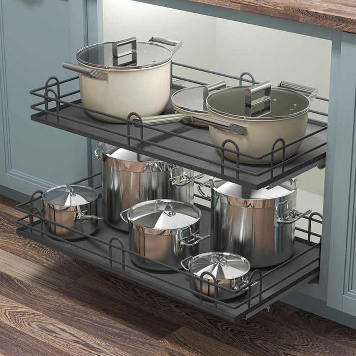 Kitchen Cabinet Pull Out Shelf Basket