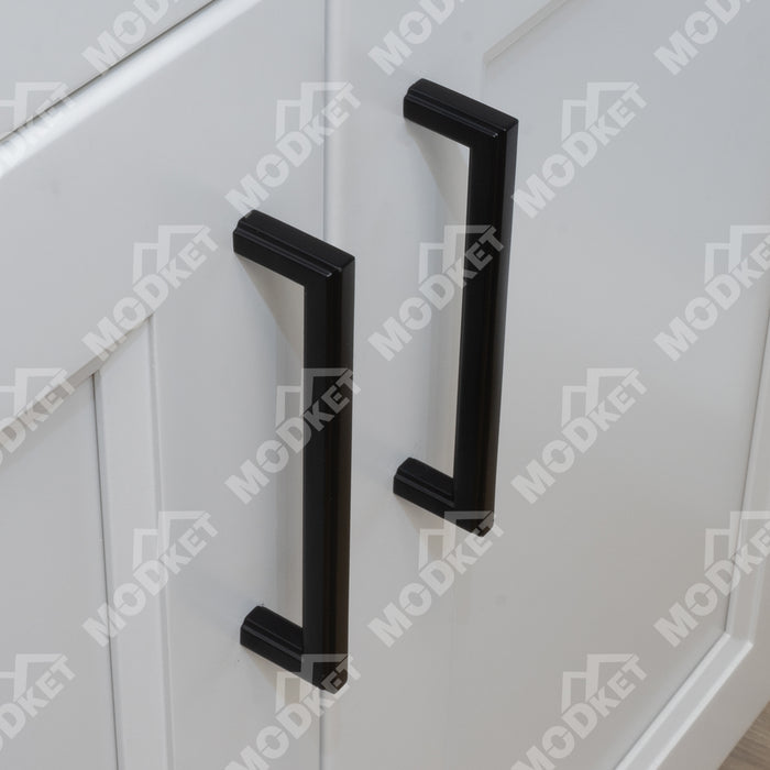 MH1661 Solid Matte Black Cabinet Pulls Handles