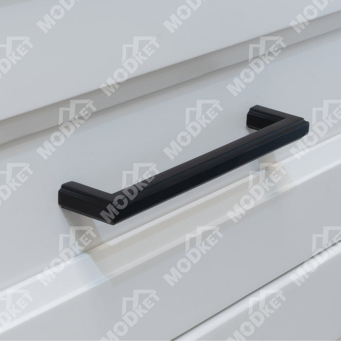 MH1661 Solid Matte Black Cabinet Pulls Handles