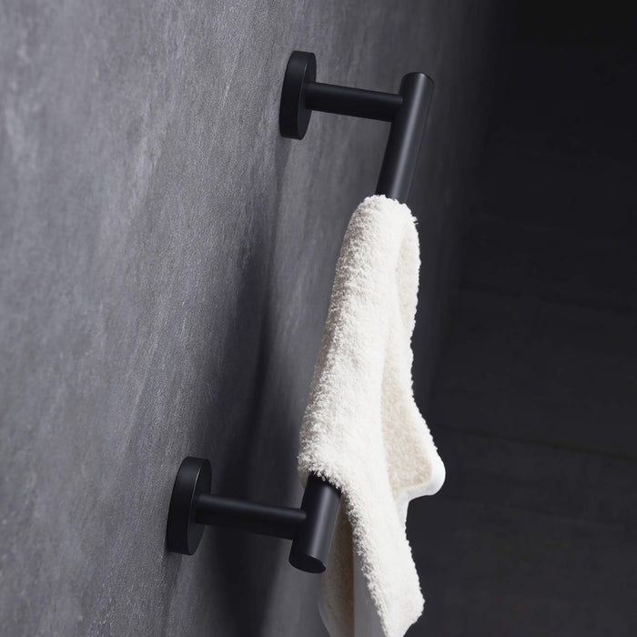 Matte Black Stainless Steel Heavy Duty Towel Bar