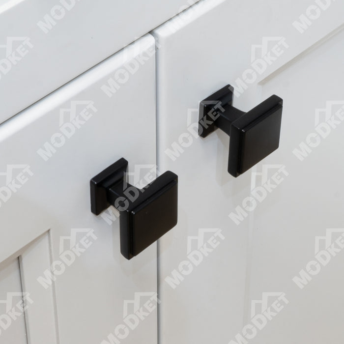 MH1661 Solid Matte Black Cabinet Pulls Handles