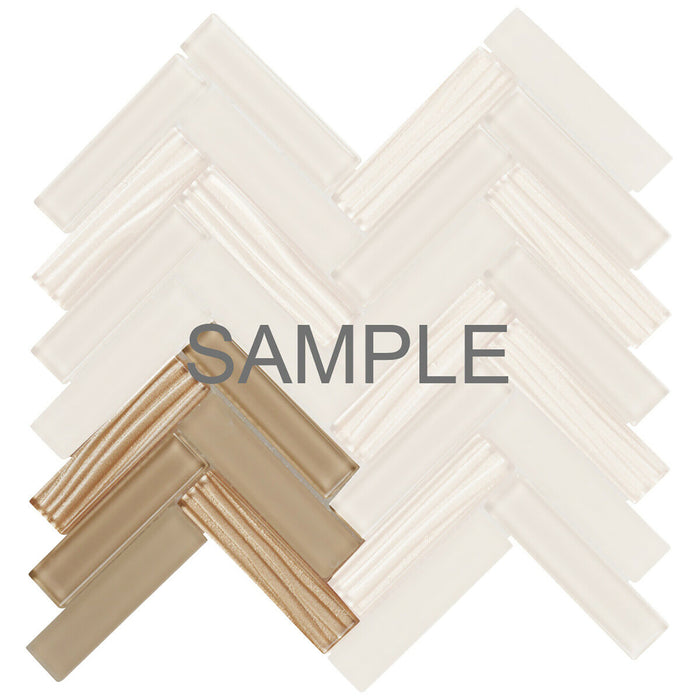Sample - TDH105MO Glass Beige Mosaic Tile