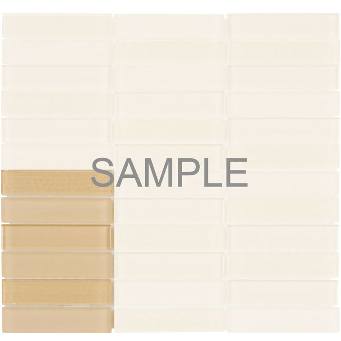 Sample - TDH52MO Glass Beige Mosaic Tile