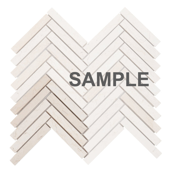 Sample - TDH386NS Natural Stone Crema Marfil Marble Beige Cream Mosaic Tile