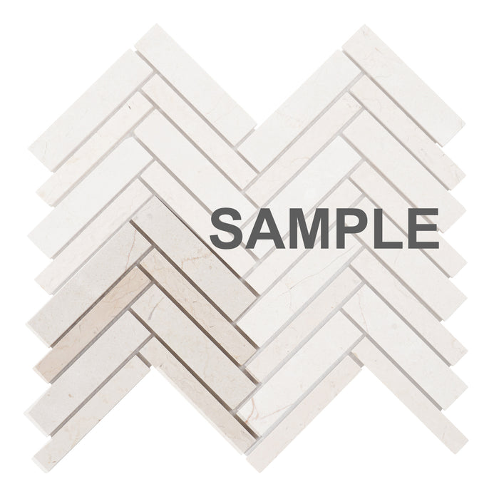 Sample - TDH400NS Natural Stone Crema Marfil Marble Beige Cream Mosaic Tile