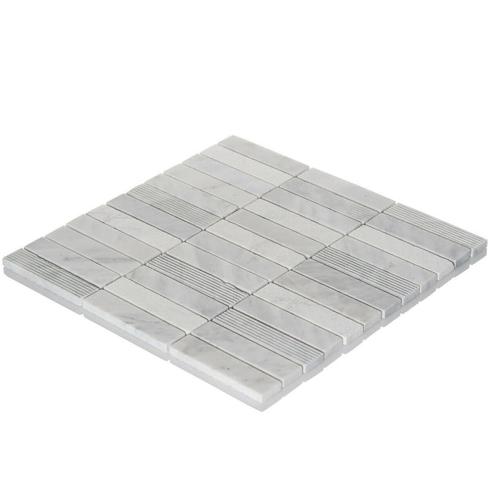 TDH54MO Natural Stone Carrara White Marble Mosaic Tile