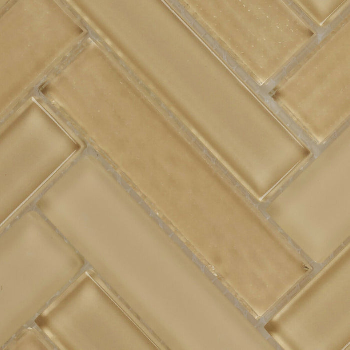 TDH93MO Glass Beige Mosaic Tile