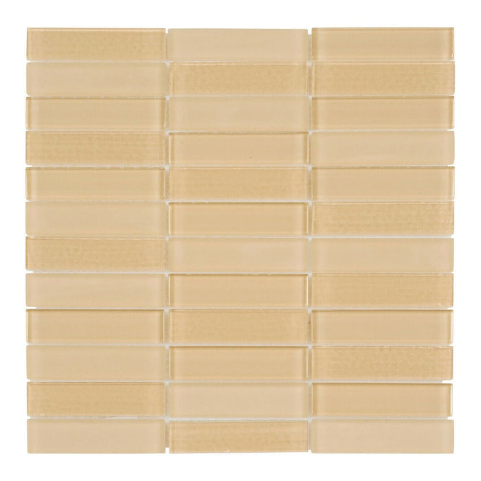 Sample - TDH52MO Glass Beige Mosaic Tile