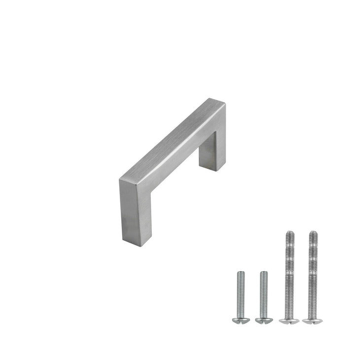 M1603 Brushed Nickel Square Cabinet Handle Bar Pull