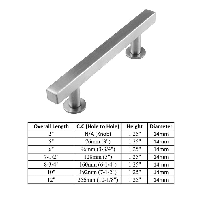 M1618 Brushed Nickel Stainless Steel Cabinet Handle Bar Pull