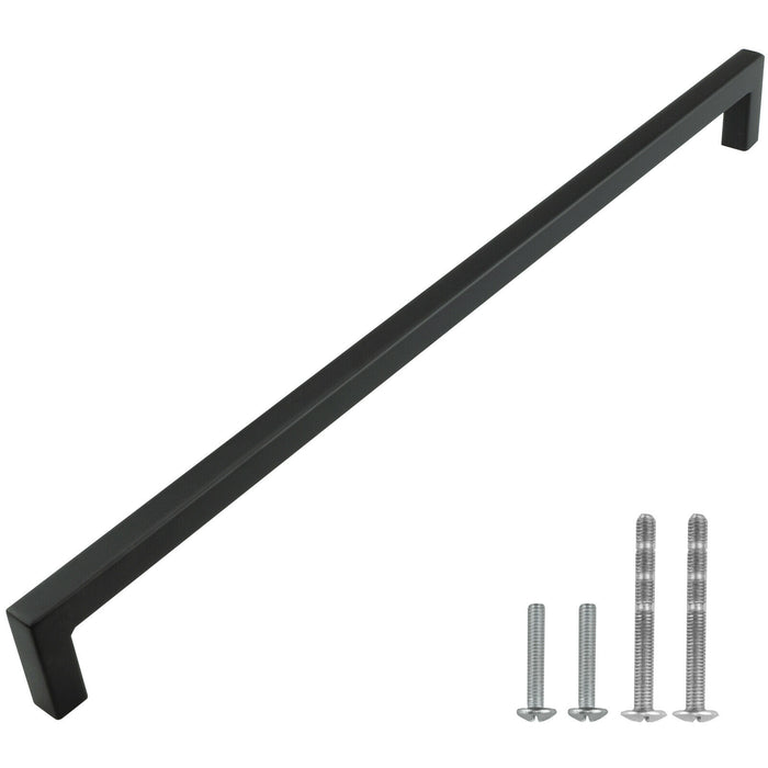 M1603 Black Square Cabinet Handle Bar Pull