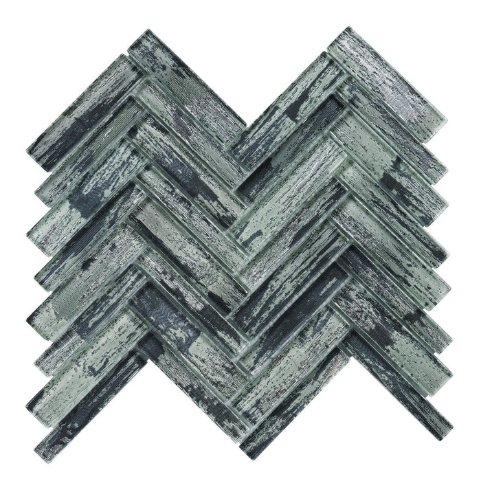 Sample - TDH416MG Crystal Glass Gray Mosaic Tile