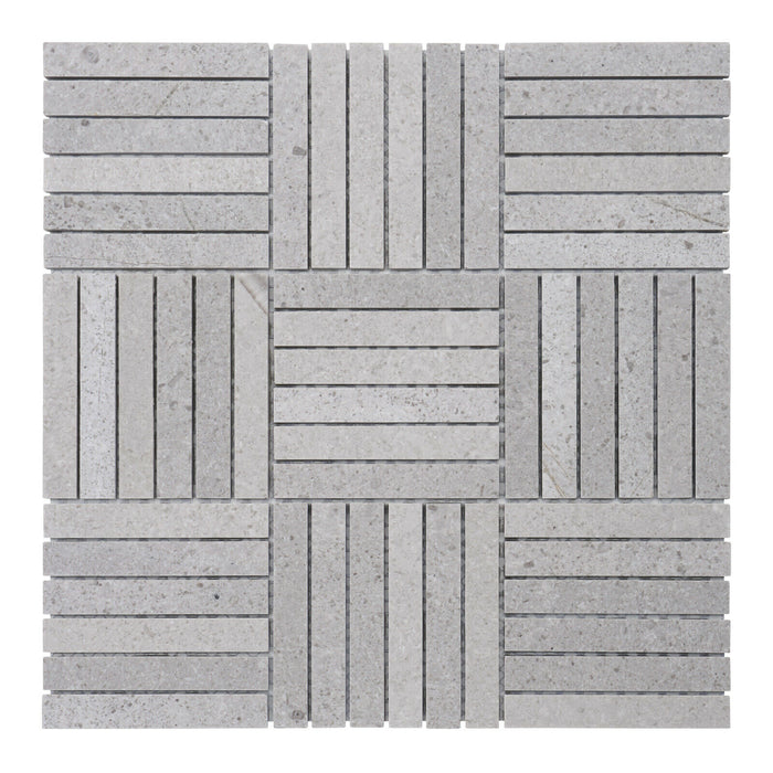 Sample - TDH530NS Natural Stone Cinderella Gray Mosaic Tile