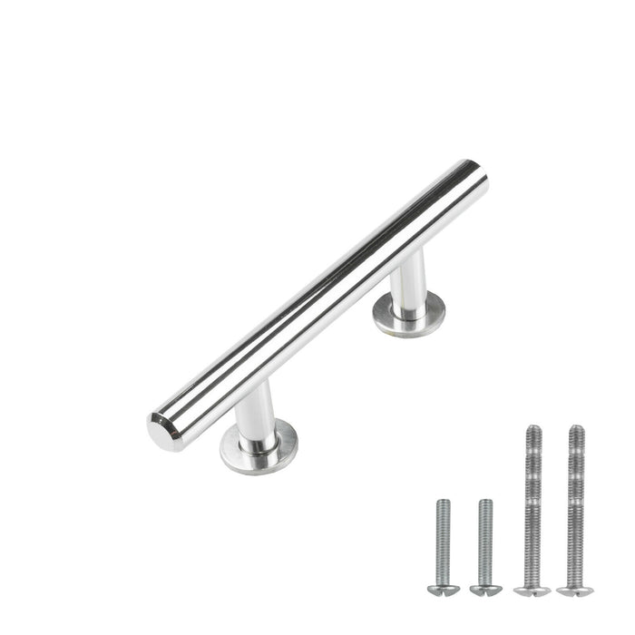 M1614 Solid Polished Chrome Stainless Steel Cabinet Handle Bar Pull