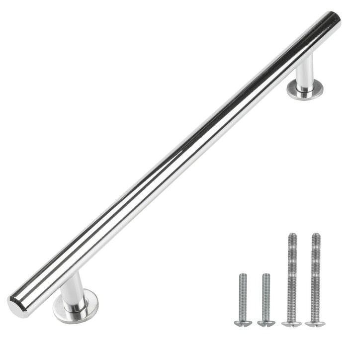 M1614 Solid Polished Chrome Stainless Steel Cabinet Handle Bar Pull