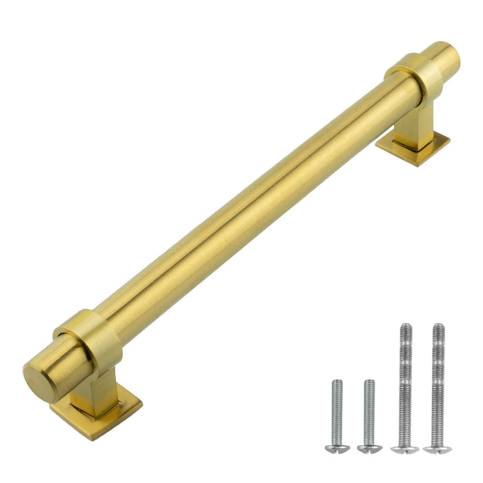 M1616 Gold Satin Brass Brushed Stainless Steel Cabinet Handle Bar Pull