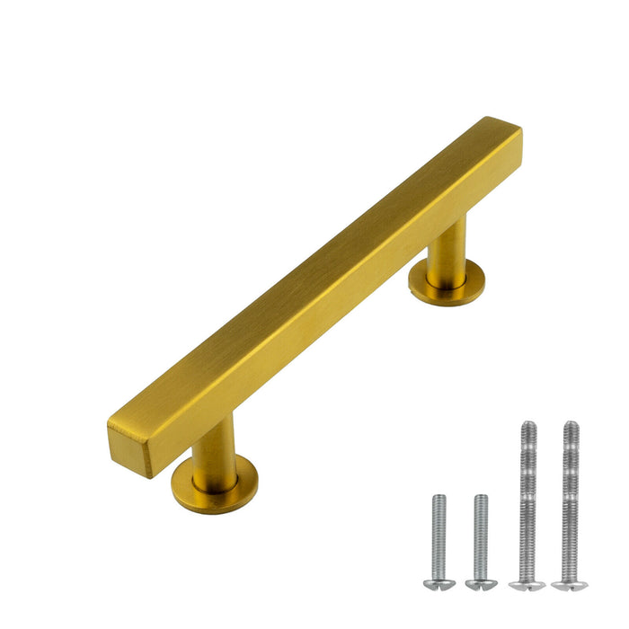 M1618 Gold Satin Brass Brushed Stainless Steel Cabinet Handle Bar Pull