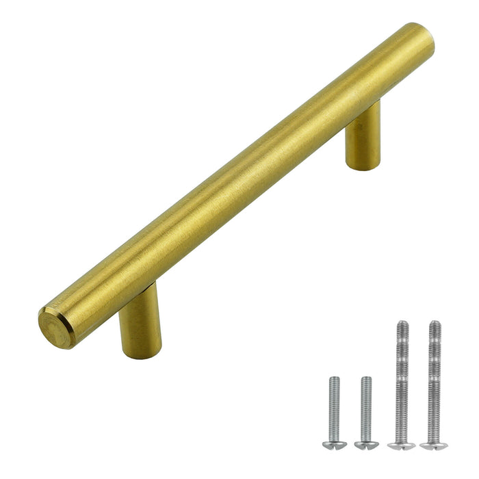M1607 Satin Brass Gold Stainless Steel Cabinet Handle Bar Pull