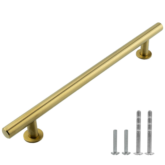 M1615 Gold Satin Brass Brushed Stainless Steel Cabinet Handle Bar Pull