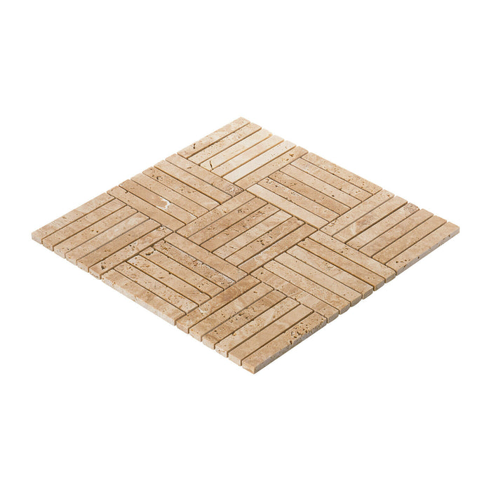 Sample - TDH529NS Natural Stone Beige Sand Mosaic Tile