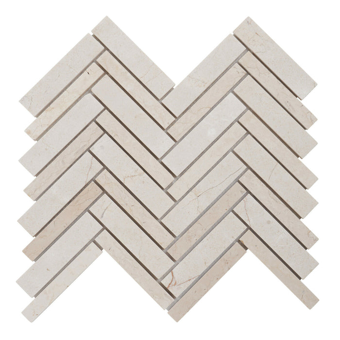 Sample - TDH400NS Natural Stone Crema Marfil Marble Beige Cream Mosaic Tile