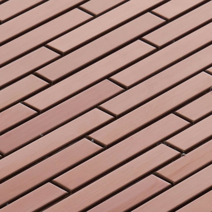 Sample - TDH329RG Stainless Steel Rose Gold Copper Mosaic Tile