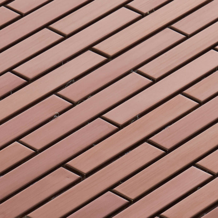 Sample - TDH322RG Stainless Steel Rose Gold Copper Mosaic Tile